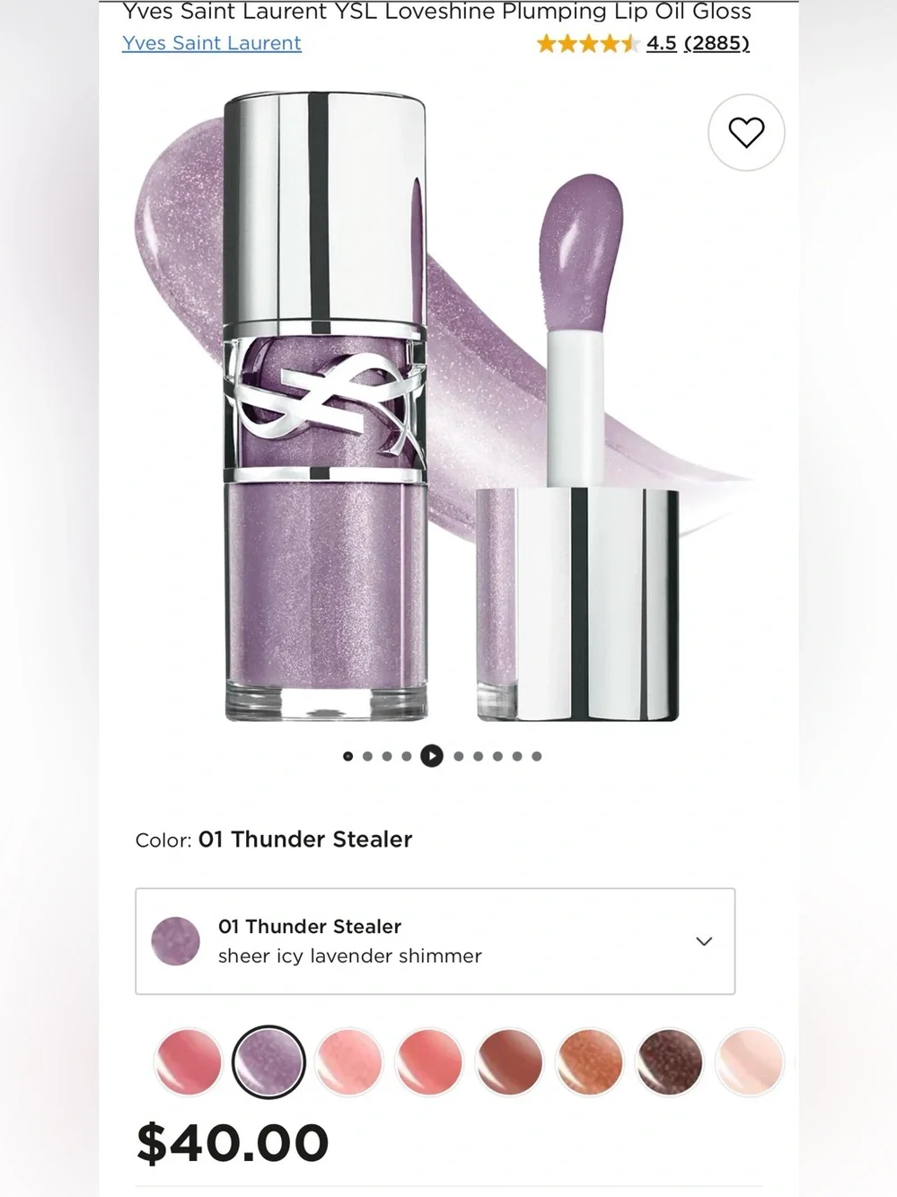 YSL Loveshine Plumping Lip Oil